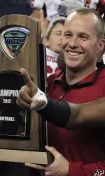 Doeren's overall record at NIU over two years as head coach was 23-4 and 17-1 against Mid-American Conference (MAC) opponents.