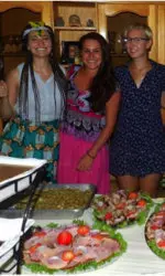 Tatiana Illova celebrating Thanksgiving in Ghana