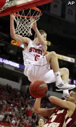 File: Scott Wood led NC State with 16 points and extended his school-record for consecutive free throws made to 63 - dating back to last season.