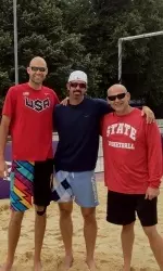 Phil Dalhausser, Todd Rogers and Bob Alejo