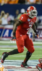 Sterling Lucas returned to action in the season opener, after sitting out last season with a knee injury.