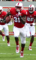 D.J. Green scored on a 37-yard INT return against Central Michigan.