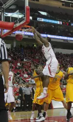 Lennard Freeman throws down a dunk.
