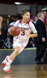 Freshman Miah Spencer tied her career high with 14 points Sunday