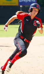 Junior catcher Kirsty Grant