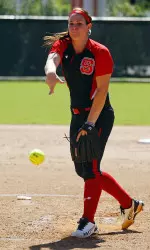 Sophomore pitcher Emily Weiman