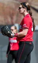 Sophomore pitcher Emily Weiman