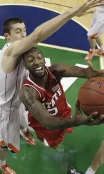 C.J. Leslie averaged a team-best 15.7 points in the Pack's three NCAA Tournament games last year.