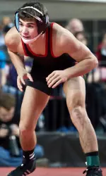Freshman Sam Speno was one of two Pack wrestlers to qualify for the NCAA Championships.