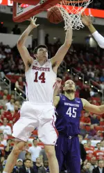 Jordan Vandenberg had a tip-in, a steal and a block during overtime of NC State's win over Georgia Tech.