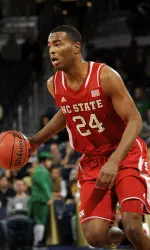 T.J. Warren led the Wolfpack with 17 points against Notre Dame