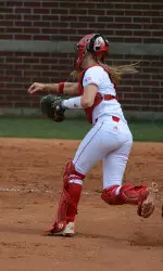 Senior catcher Kirsty Grant