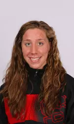 Freshman Alexia Zevnik wins the silver medal in the 100 back on Thursday