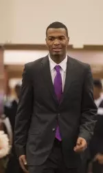 TJ Warren at the men's basketball team banquet on Monday