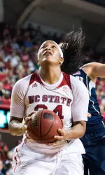 Markeisha Gatling recorded her fifth double-double on Sunday