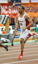 Jonathan Addison finished in fifth place in the men's 200m dash on Saturday