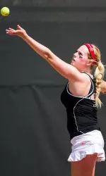 Liza Fieldsend and Rachael James-Baker rallied from a 6-0 deficit to win their doubles match 8-6.