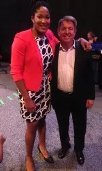 Gatling with NC State head coach Wes Moore