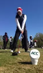 Brittany Marchand birdied two holes in the first round of the 2014 ACC Women's Golf Championship.