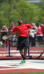 Jule Rich finished in fourth place in the men's discus with a heave of 150'06".