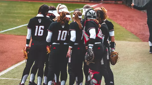 softball team huddle