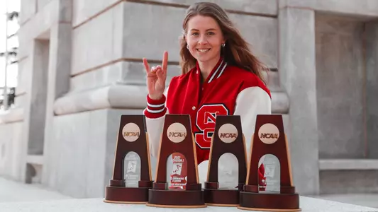 Sophie Hansson NCAA Trophies