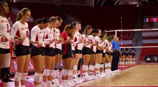 VB pre-game -- acc moment of silence 