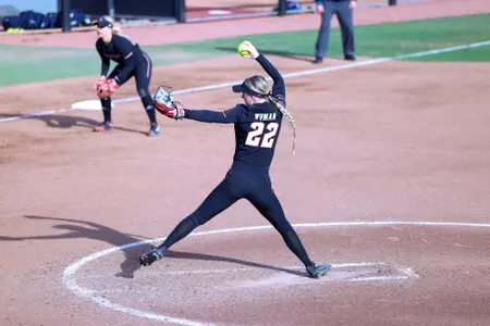 Wyman pitching vs UConn 2/17/24