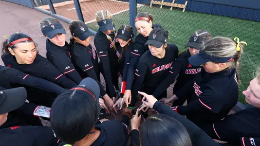 Softball before game one at UVA 4/12/24
