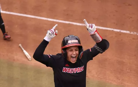 Tori Ensley After her first collegiate home run vs NC Central in G1 4/24/24