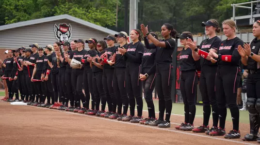 Team prior to G2 of Duke Series during ceremonial first pitch