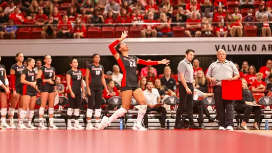 Sydney Daniels Serving in set one vs Coastal 9/22/24