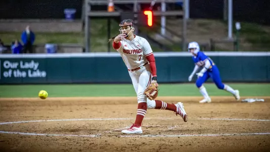 Wynne Gore pitching at LSU 2/6/26