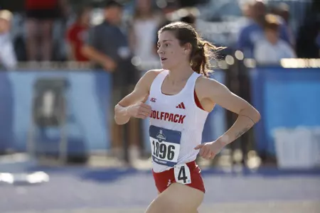 Brooke Rauber competing in 1500m first round at NCAA East First Round
