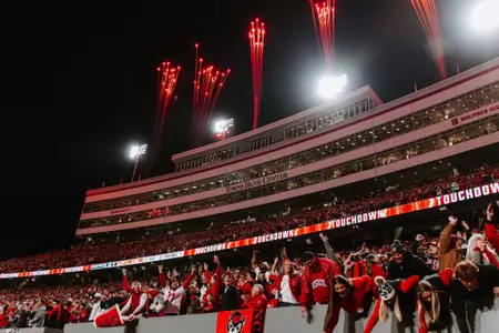 Fans celebrating in Carter-Finley
