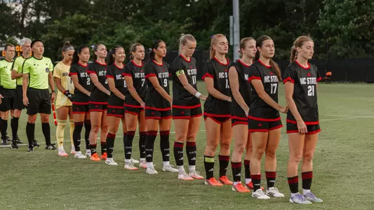 Women's soccer pregame at Campbell