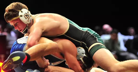 Shorts Leads Cal Poly Wrestlers to 21-18 Triumph Over CSU Bakersfield Image