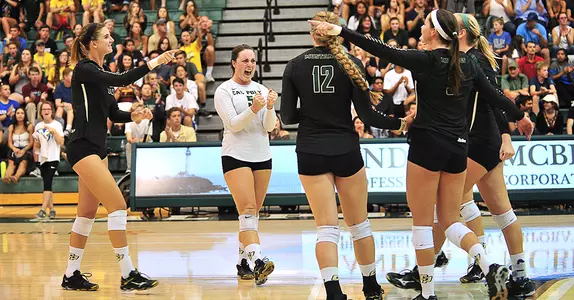 Cal Poly Volleyball Improves to 4-0 After Sweep of Seattle Image
