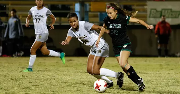Double-OT Golden Goal Sends UC Irvine to 2-1 Win at Cal Poly Image