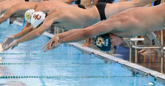 Four Mustangs Pick Up Wins in Men's First Dual Meet Image