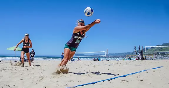 No. 4 Cal Poly Beach Volleyball Sweeps Final Regular Season Matches Image