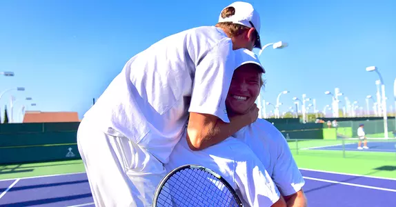 Men's Tennis Advances Past UC Davis 4-0 to Big West Championship Image