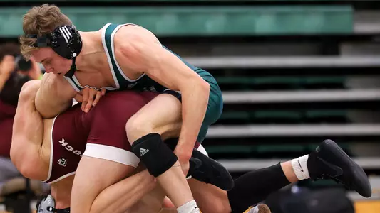 Truax takes down his opponent.