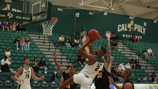 Trevon Taylor goes in for a  layup vs. Cal State Los Angeles