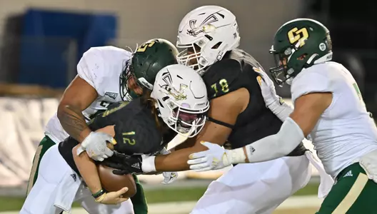 Josh Ngaluafe with a sack in the end zone for a safety.