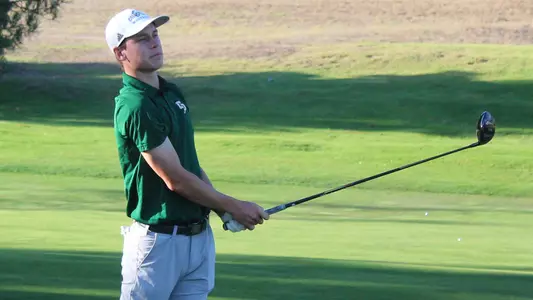 Tanner Podres follows his drive.