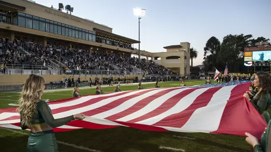 Spanos Stadium pregame ceremony.