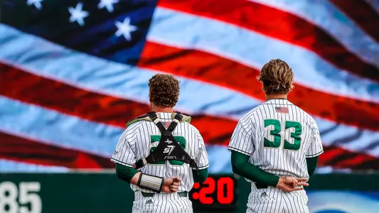Players during National Anthem.