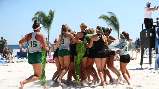 Beach Volleyball celebration vs. Stanford NCAA Championship 5-7-21