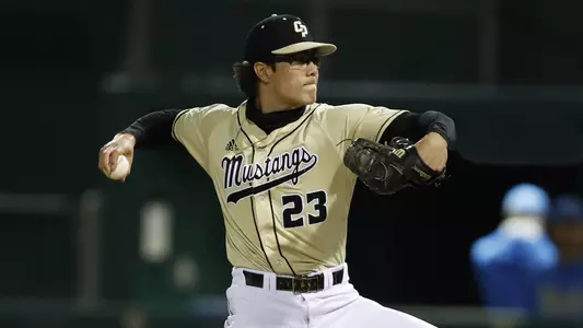 Bryan Woo delivers a pitch against UCLA.